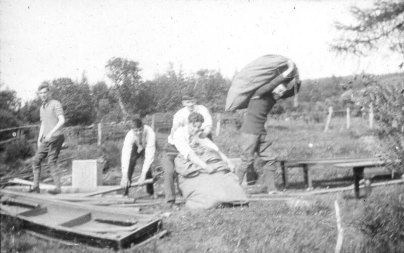 "Advanced Party" Preparing for Boys Brigade Camp at West Maldron Torphins