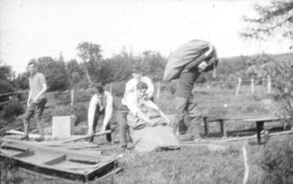 "Advanced Party" Preparing for Boys Brigade Camp at West Maldron Torphins