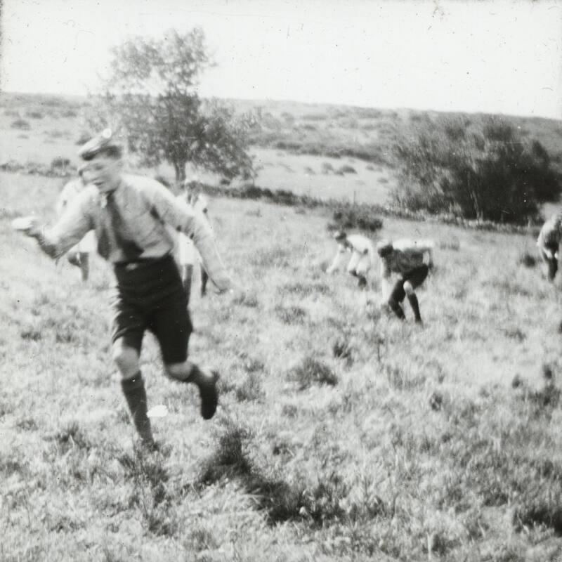 Egg and Spoon Race at Boys Brigade Camp at West Maldron Torphins