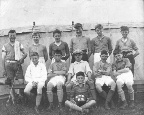 "Our Football Team" at Boys Brigade Camp, Torphins 