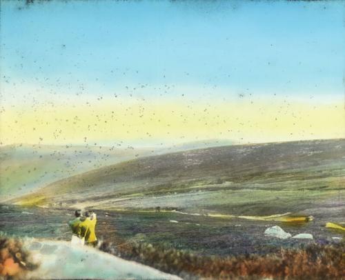 View of Hill O' Fare with Boys from  Boys Brigade Camp, Torphins