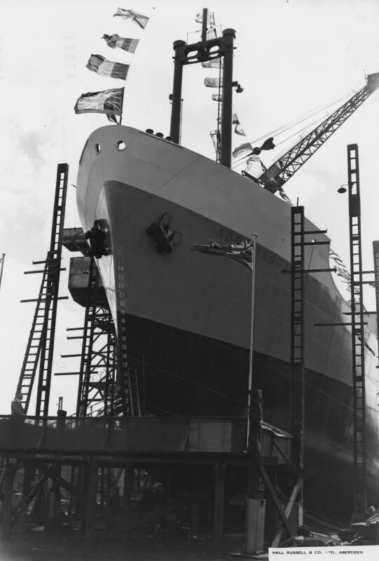 The cargo vessel Abel Tasman Built by Hall Russell in 1957