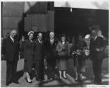 Guests at the launch of the cargo vessel Abel Tasman Built by Hall Russell in 1957