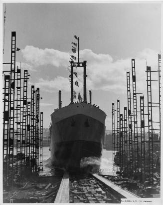 The cargo vessel Abel Tasman Built by Hall Russell in 1957