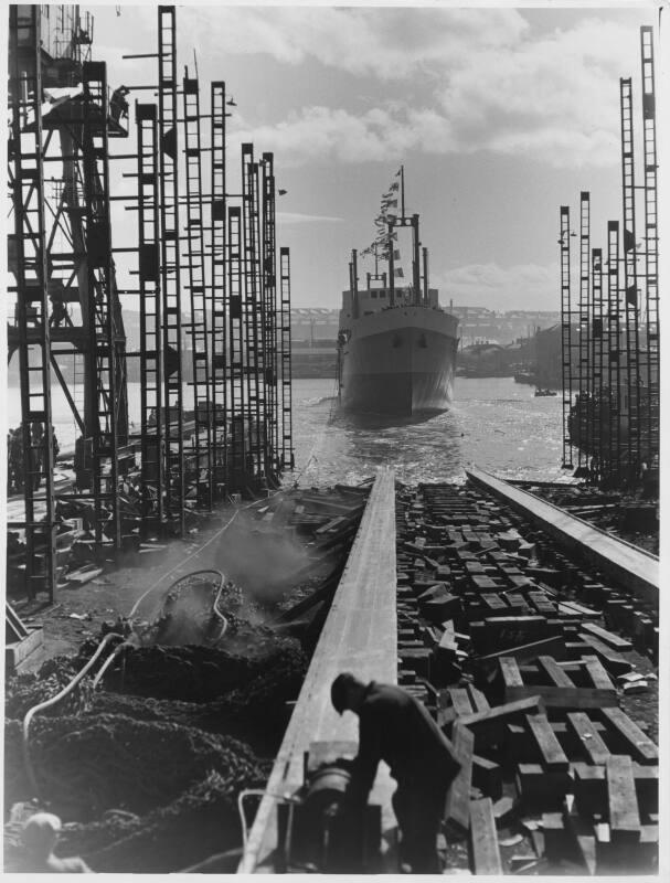 The cargo vessel Abel Tasman Built by Hall Russell in 1957