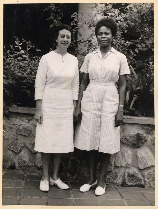 Miss Isabella Fimister and Another Nurse at University College Hospital, Ibadan