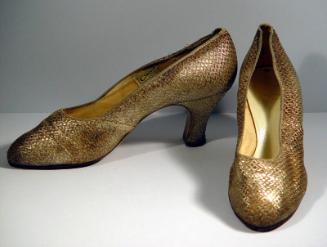 Gold Court Shoes