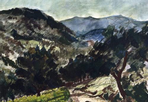 La Route De Grimaud by After A D Segonzac