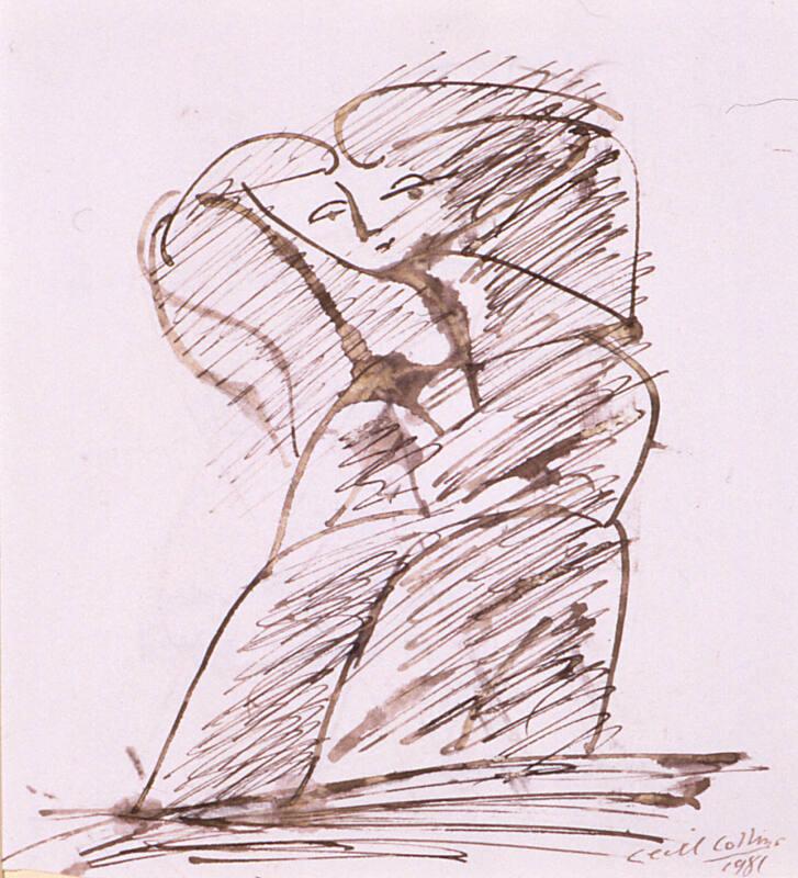 Seated Woman by Cecil Collins