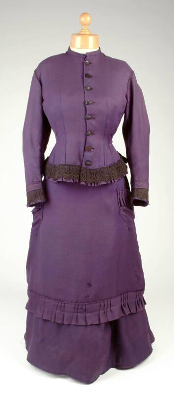 Purple Half Mourning Bodice