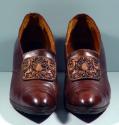 Brown Leather Court Shoes 