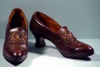 Brown Leather Court Shoes 