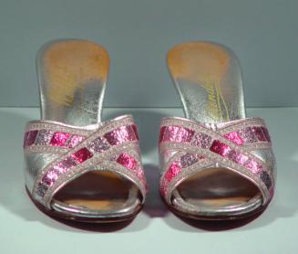 Mauve And Silver Evening Slipper