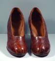 Ladies Brown Leather Shoes