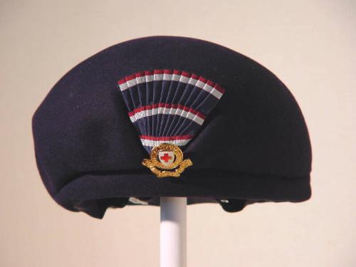 Navy Felt Red Cross Hat