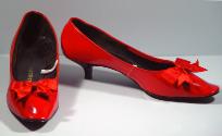 Red Kitten Heeled Shoes