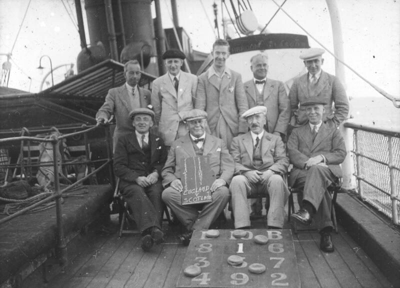 "Scotland v England" Bull Teams Onboard SS Lochbroom