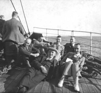 Passengers Sun Bathing Onboard SS Lochbroom