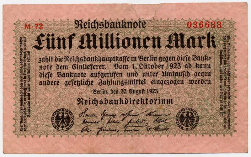 Five-million-mark Note (Germany)
