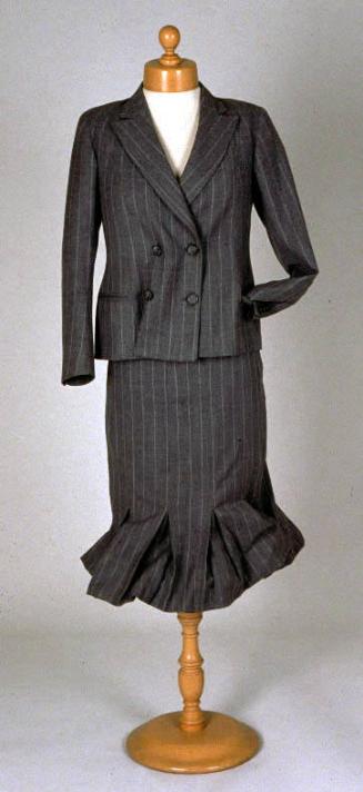 Ladies Grey Flannel Suit (2 Piece)