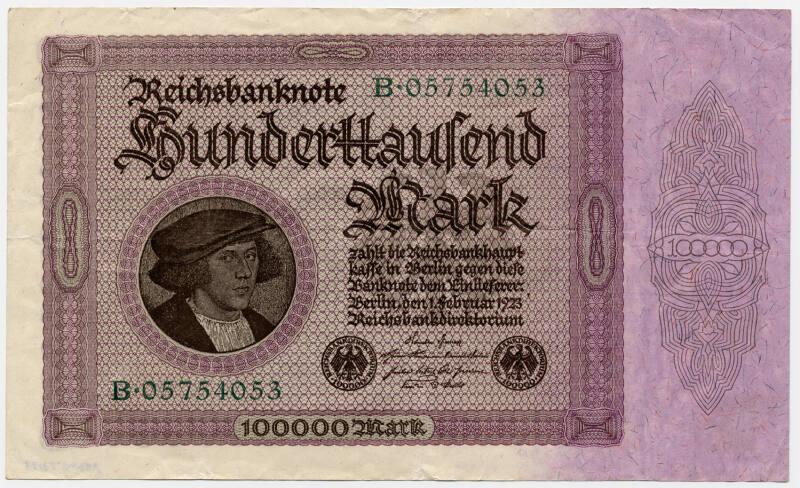 One-hundred-thousand-mark Note (Germany)