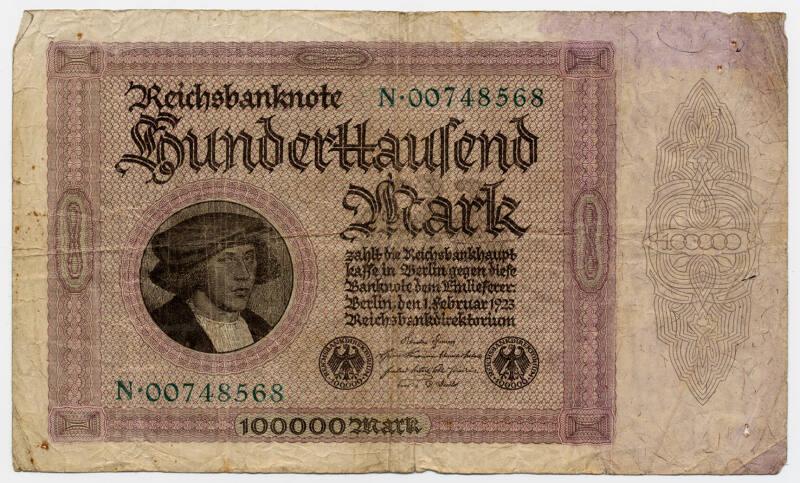 One-hundred-thousand-mark Note (Germany)