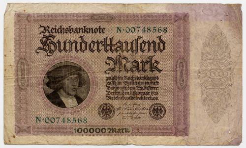 One-hundred-thousand-mark Note (Germany)