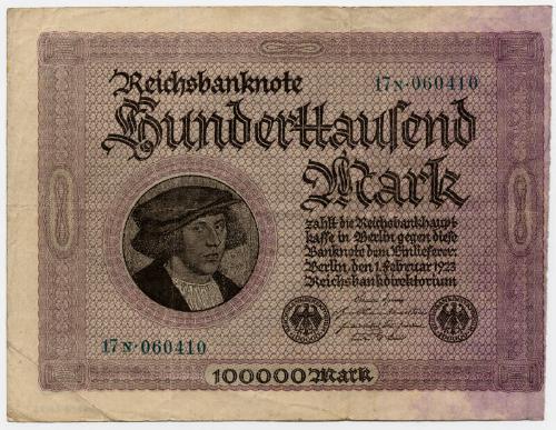 One-hundred-thousand-mark Note (Germany)