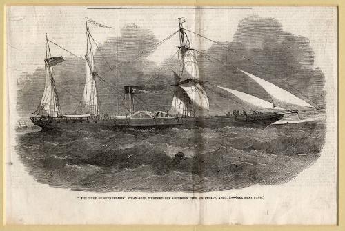 The Duke Of Sutherland Steam-Ship, Wrecked Off Aberdeen Pier, On Friday, April 1, 1853.