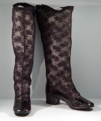 Ladies Knee High Evening Boots (With Lace)