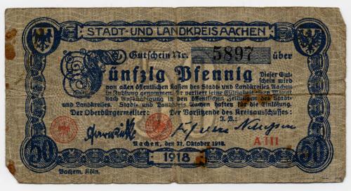 Fifty-pfennig Note (Germany)