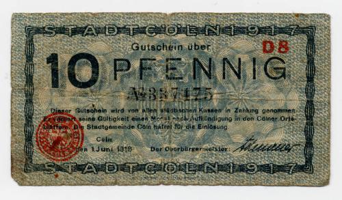 Ten-pfennig Note (Germany)