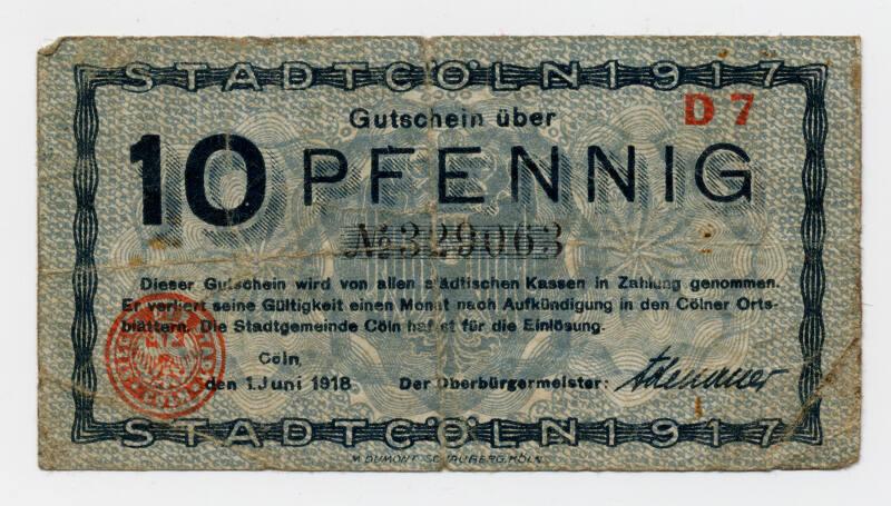 Ten-pfennig Note (Germany)