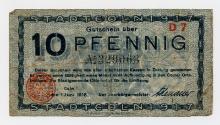 Ten-pfennig Note (Germany)