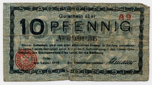 Ten-pfennig Note (Germany)