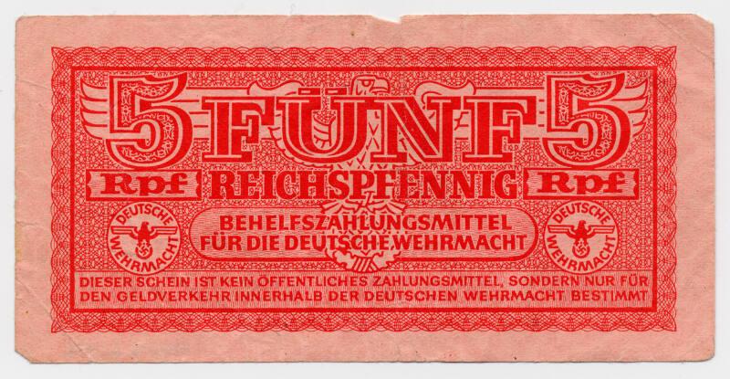 One-pfennig Note (German Military)