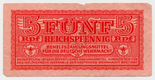 One-pfennig Note (German Military)