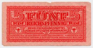 One-pfennig Note (German Military)