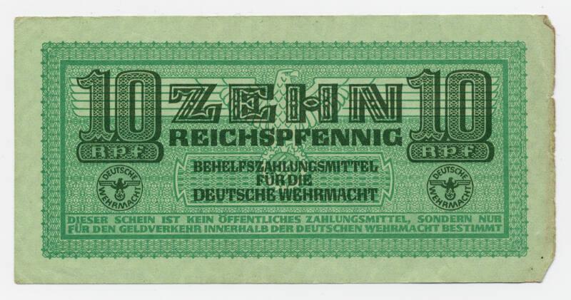 Ten-pfennig Note (German Military)