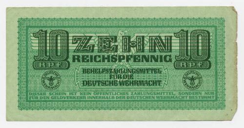 Ten-pfennig Note (German Military)