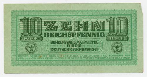 Ten-pfennig Note (German Military)