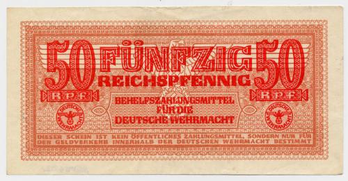 Fifty-pfennig Note (German Military)