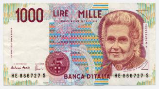 One-thousand-lire Note (Italy)