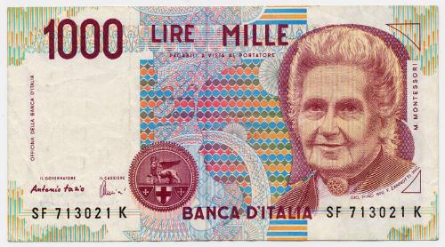 One-thousand-lire Note (Italy)