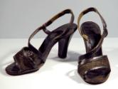 Pair of Black Sandal Shoes