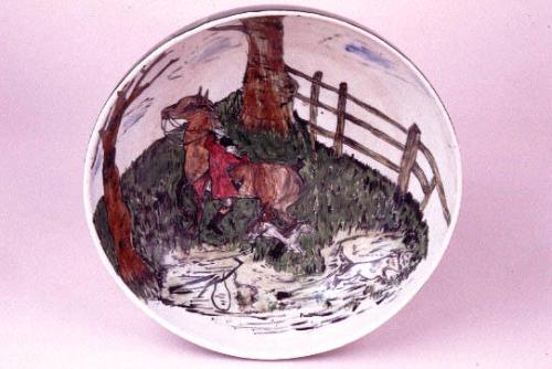 Handpainted Bowl(Riding Scene)