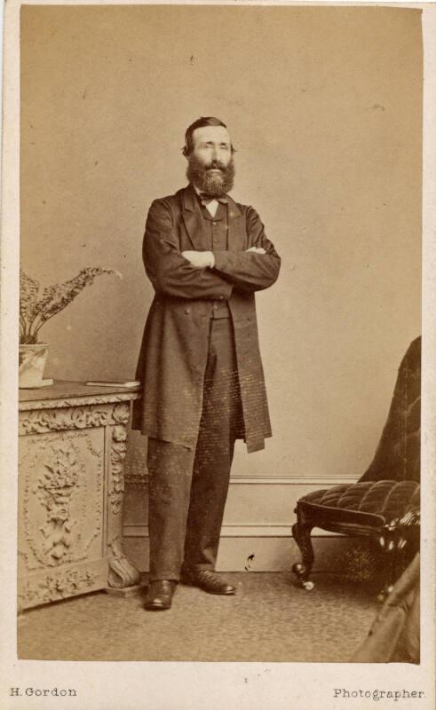 Black and white photograph showing Captain William Duthie (1822-1896)