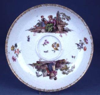 Saucer with Pastoral Scenes