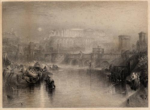 Ancient Rome:Agrippina Landing The Aches Of Germanicus by Joseph Mallord William Turner
