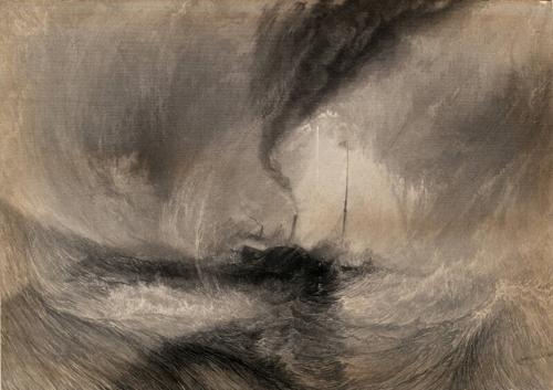 Snowstorm:Steamboat Off A Harbour Mouth by Joseph Mallord William Turner